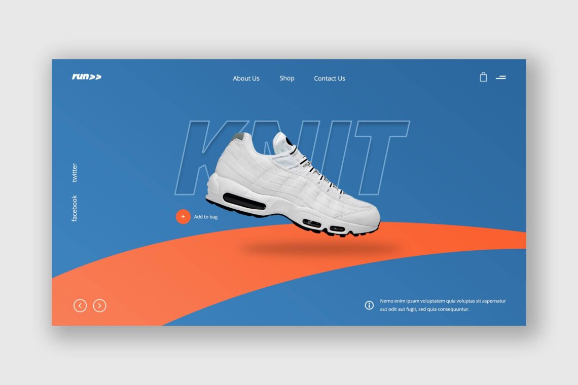 Hero Header Running Sport Shoes