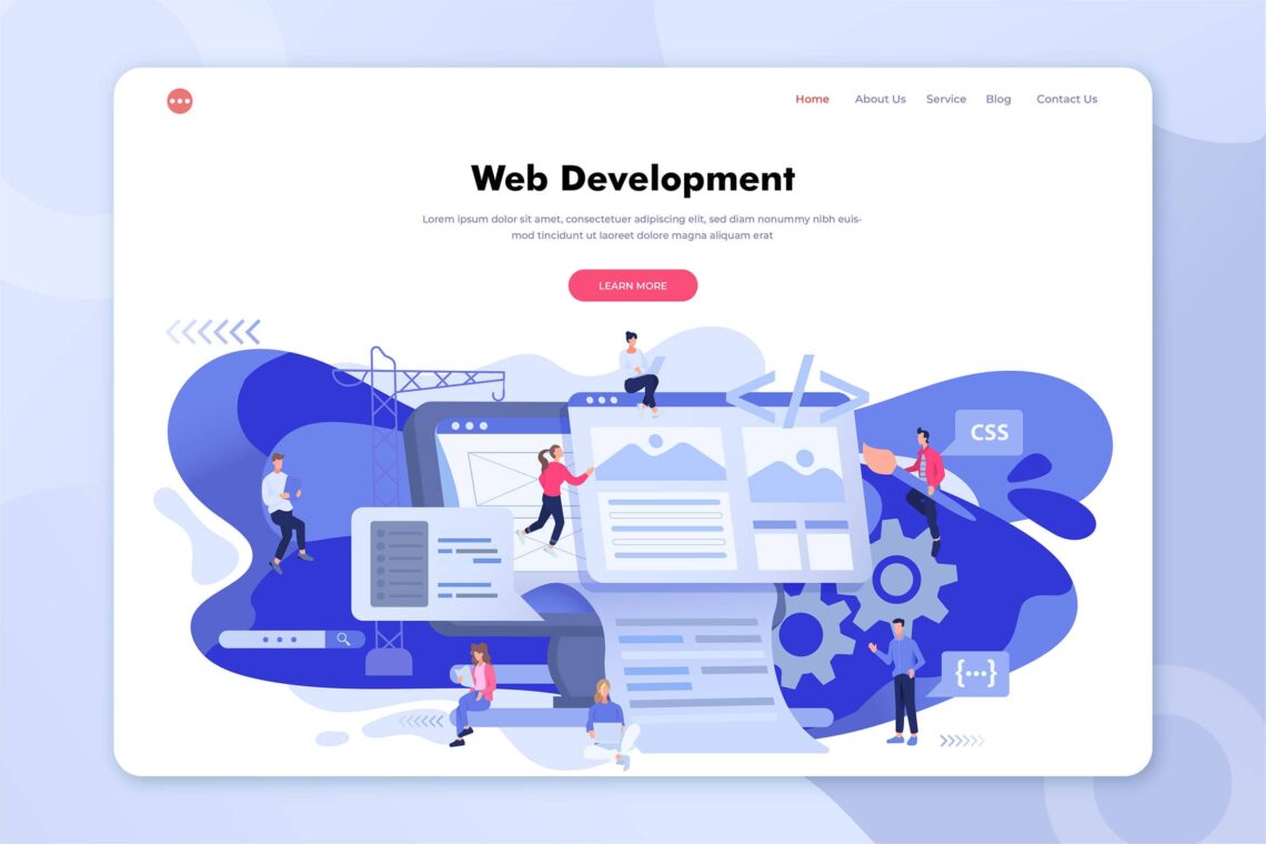 Illustration Landing Pages Professional Web Development