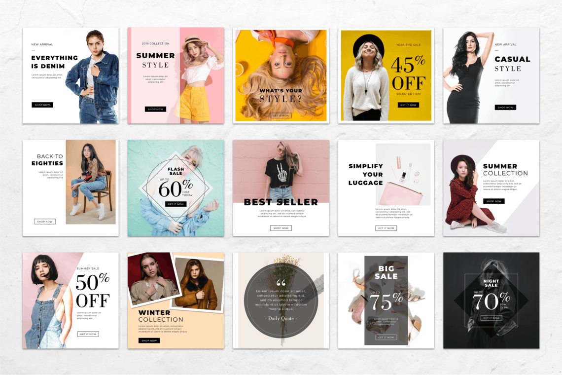 Instagram Banner Trendy Clothes