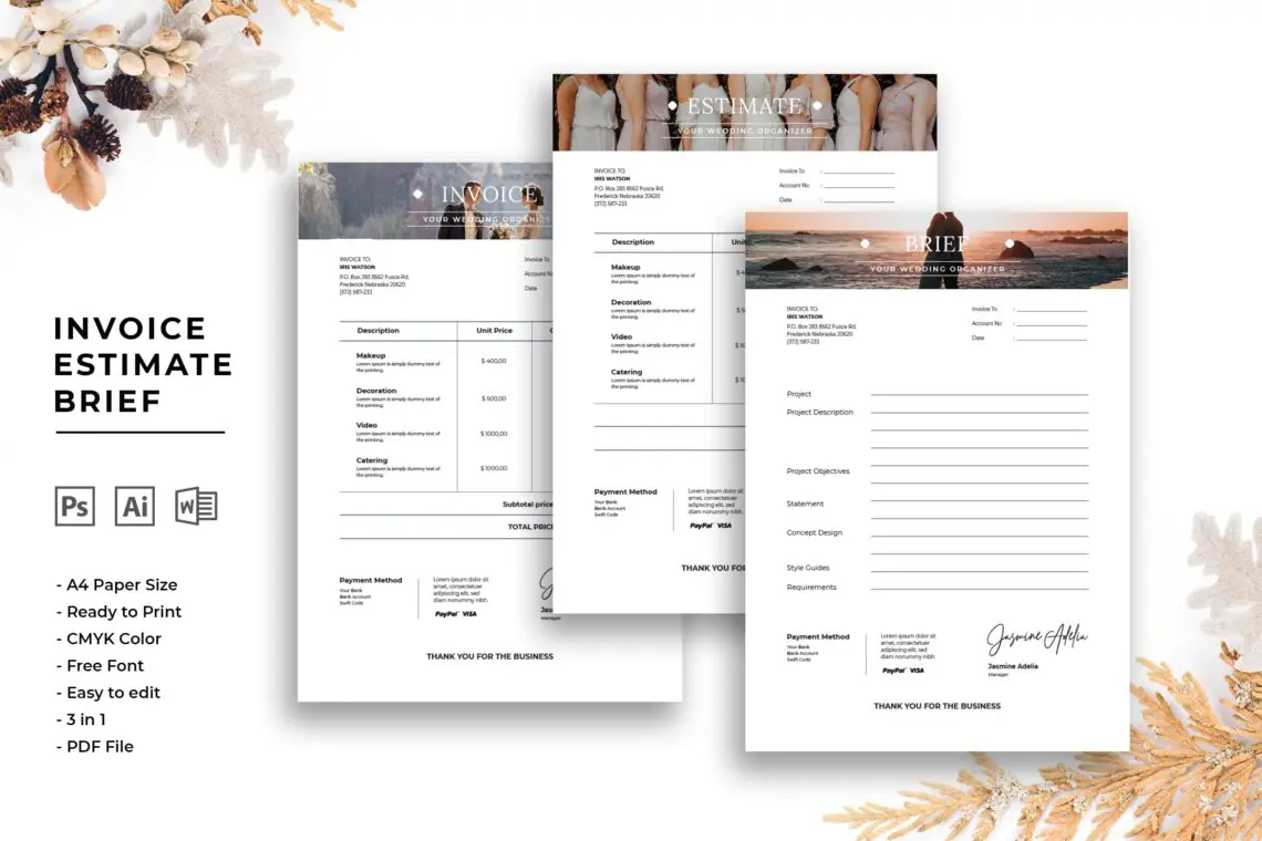 Invoice Wedding Plannerjpg