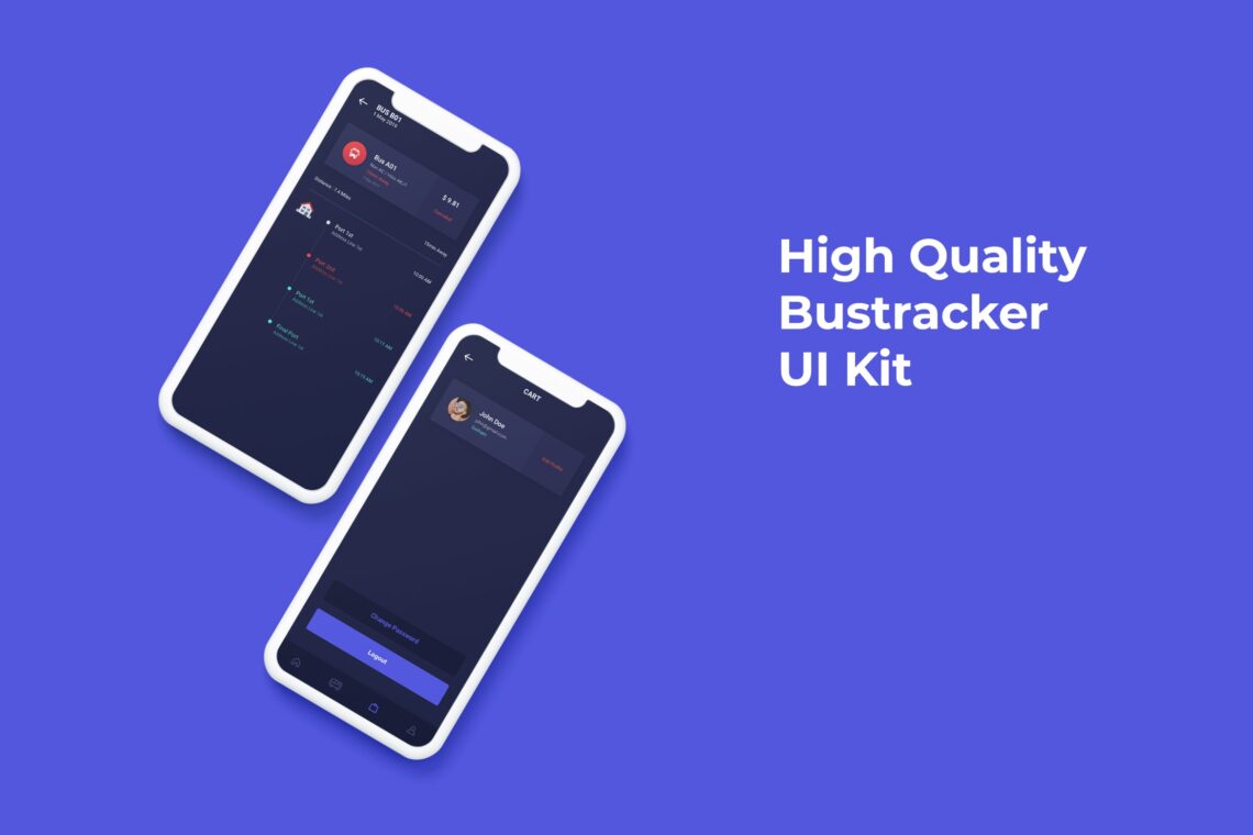 Mobile Ui Kit Bus Tracker App