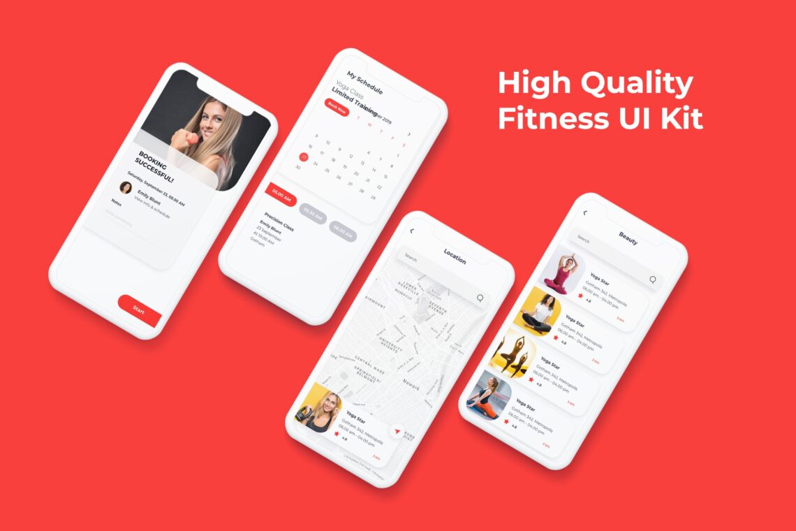 Mobile Ui Kit Fitness App