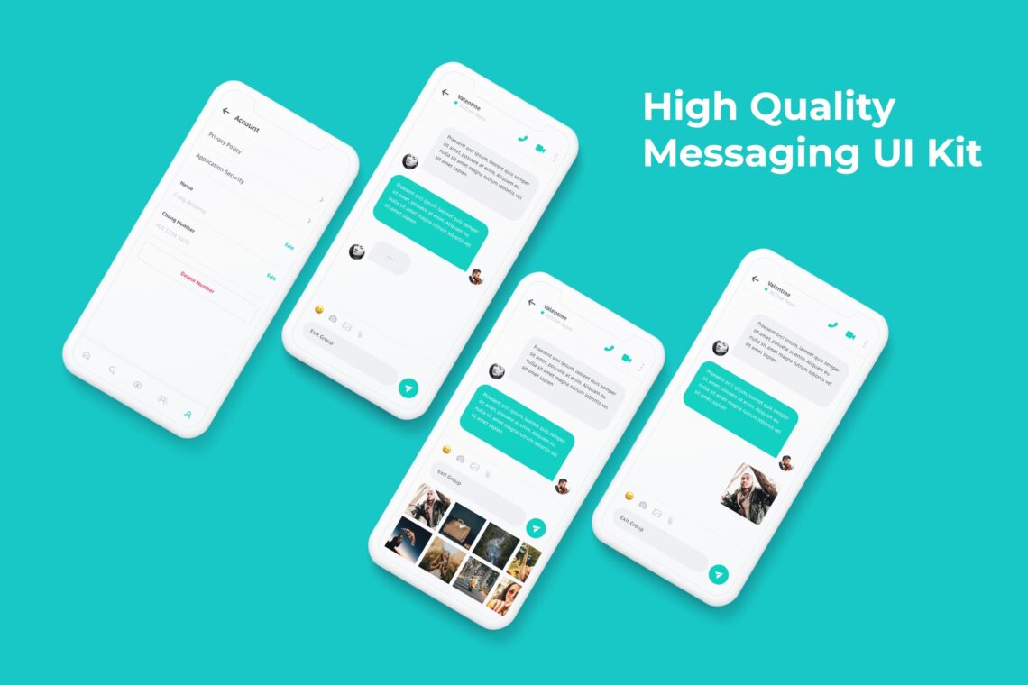 Mobile Ui Kit Messaging App