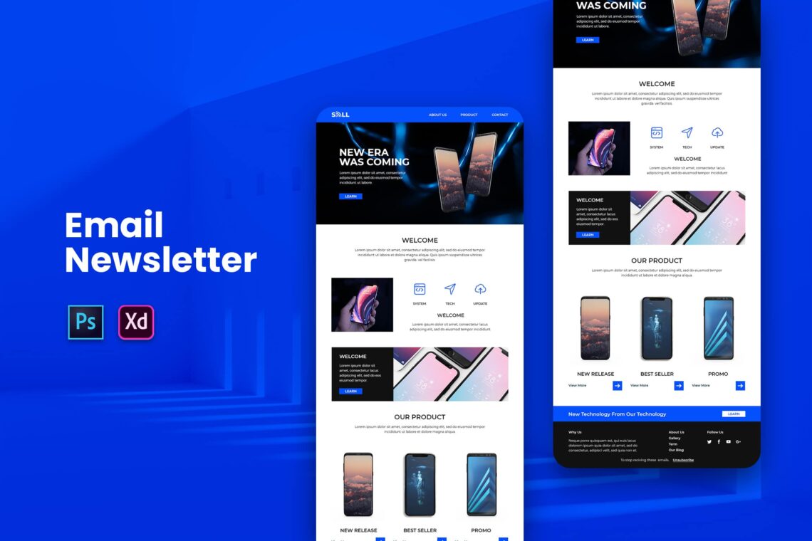 New Gadget Product Email Newsletter