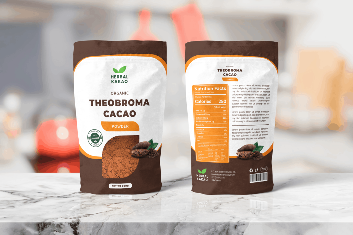 Packaging Template Cacao Herbal
