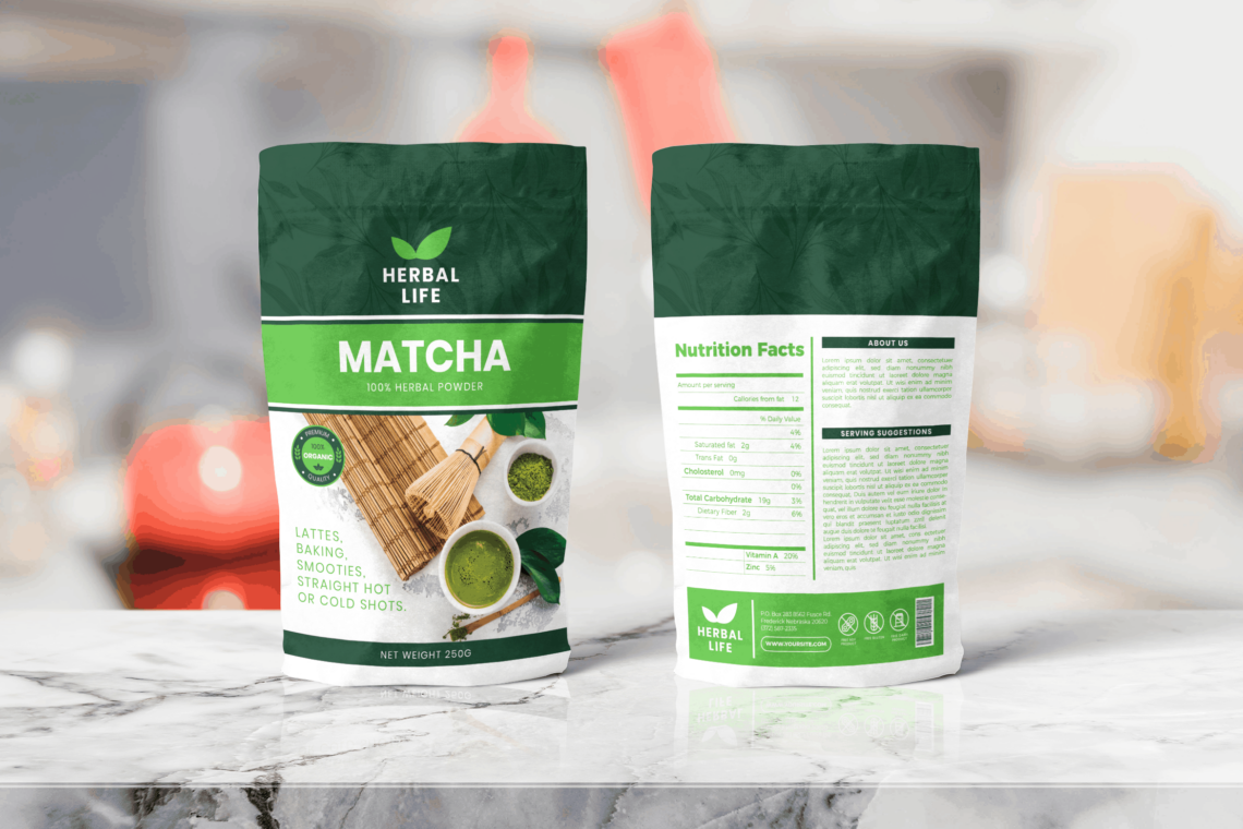 Packaging Template Matcha Herbal