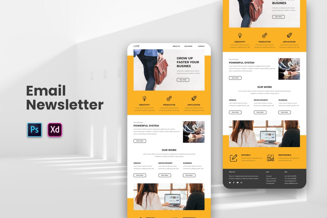 Powerful Business System Email Newsletter