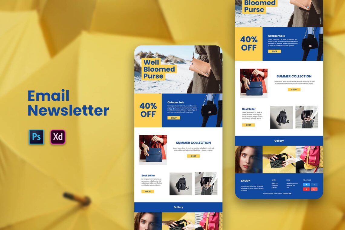 Premium Bags Discount Email Newsletter