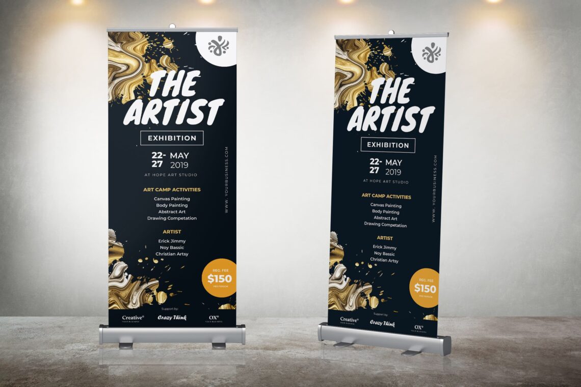 Roll Up Banner Art Exhibitions