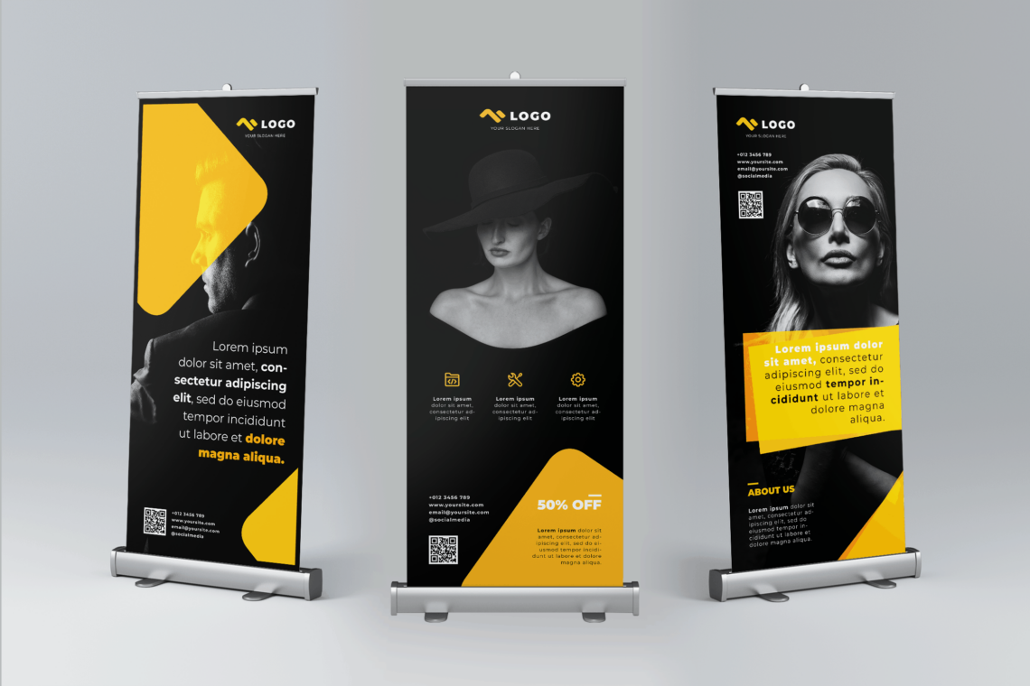 Roll Up Banner Elegant Fashion Show