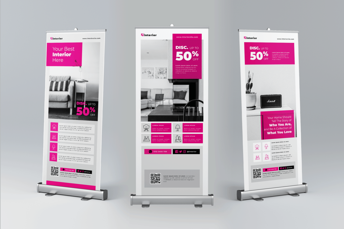 Roll Up Banner Interior Component