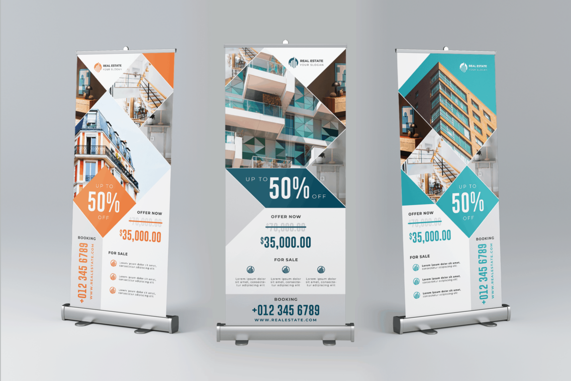 Roll Up Banner Real Estate Agency