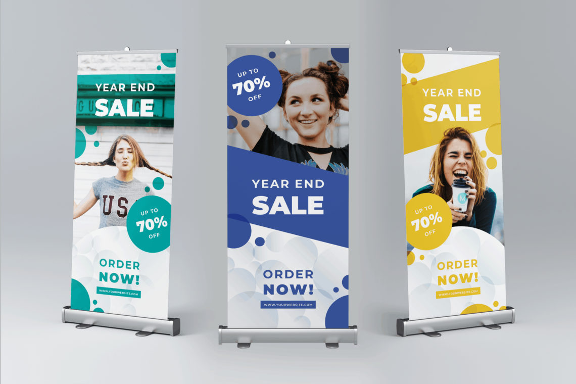 Roll Up Banner Year End Sale