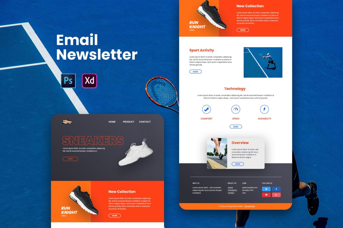 Sneaker Product Email Newsletter