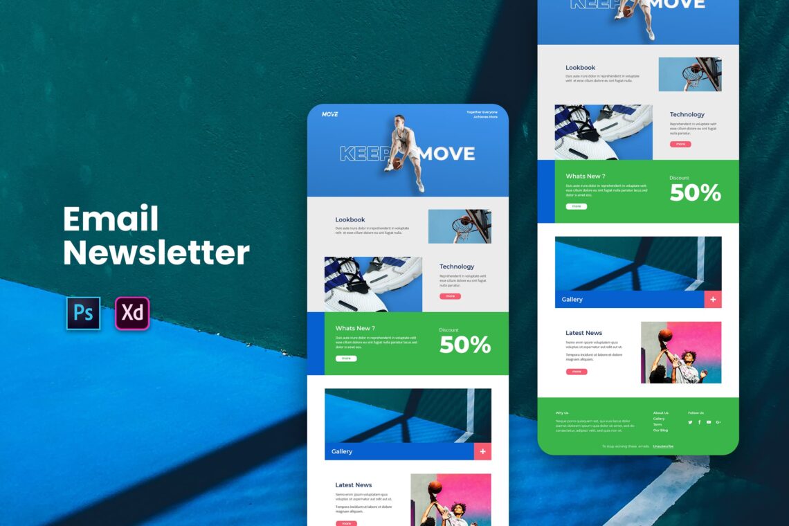 Sporty Shoes Email Newsletter