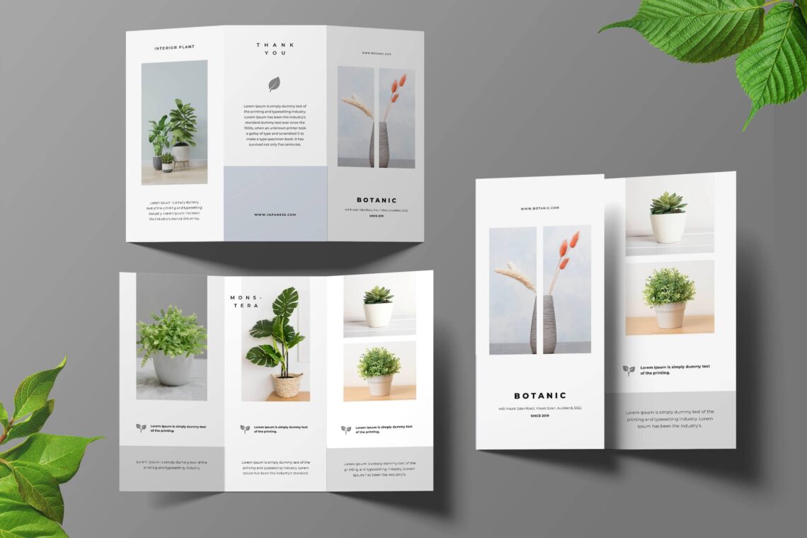 Trifold Brochure Botanical Garden