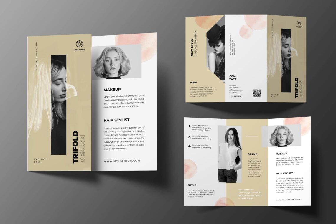 Trifold Brochure Casual Fashion