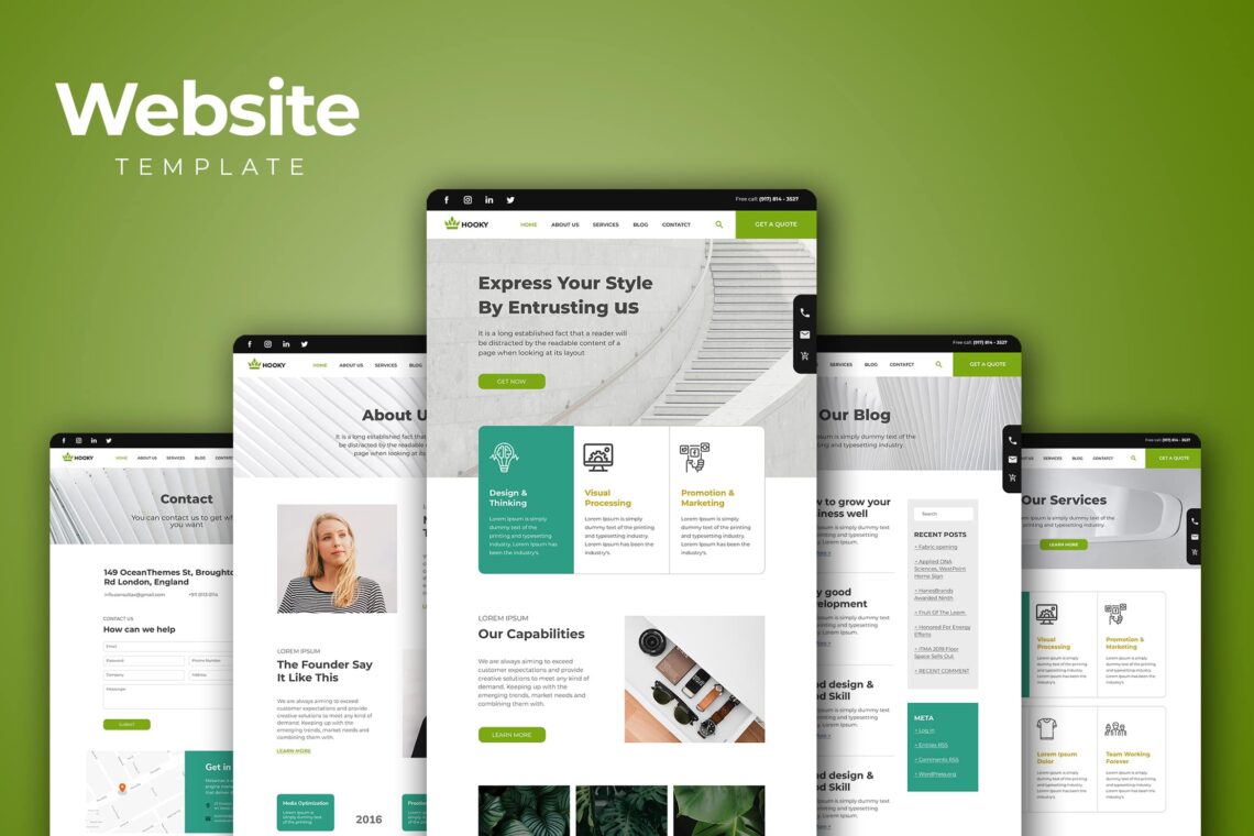Website Template Digital Creative Services