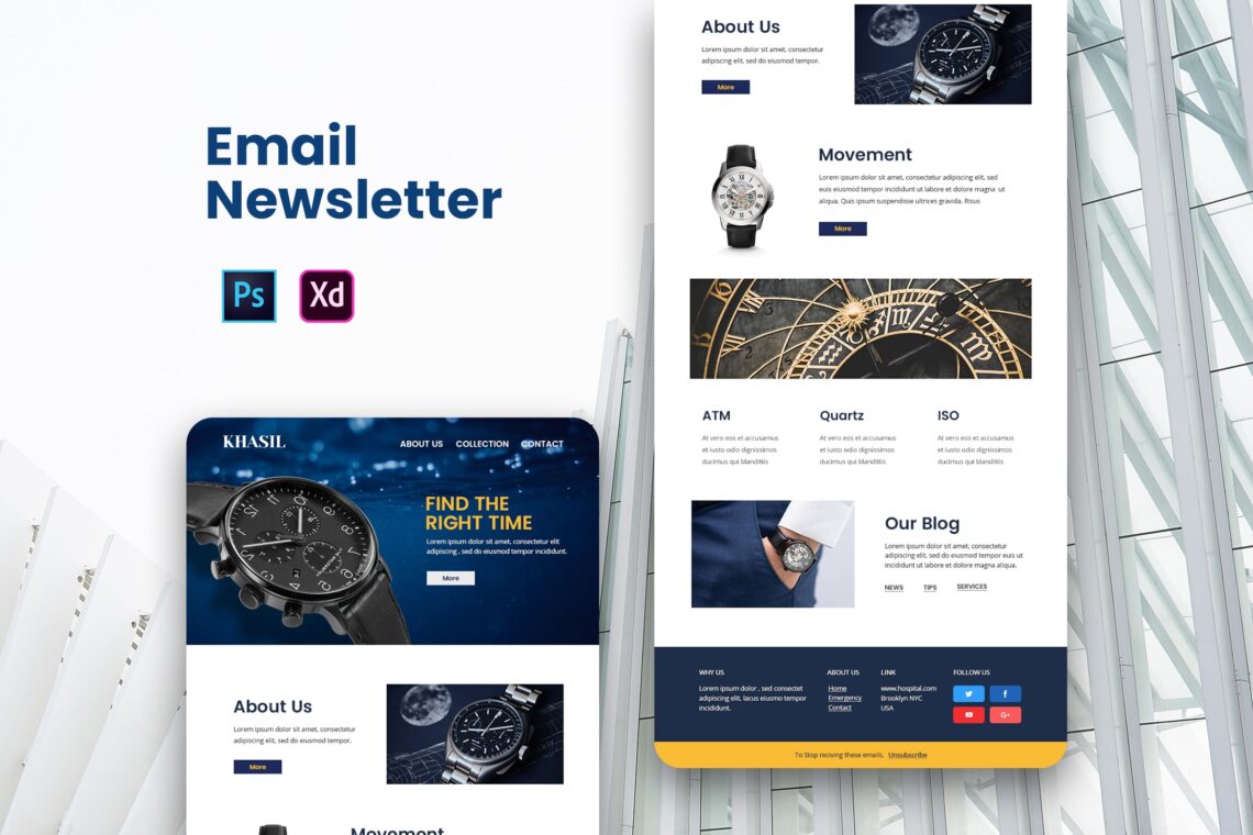 Wristwatch Store Email Newsletter