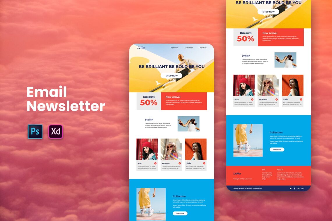 Younger Fashion Email Newsletter