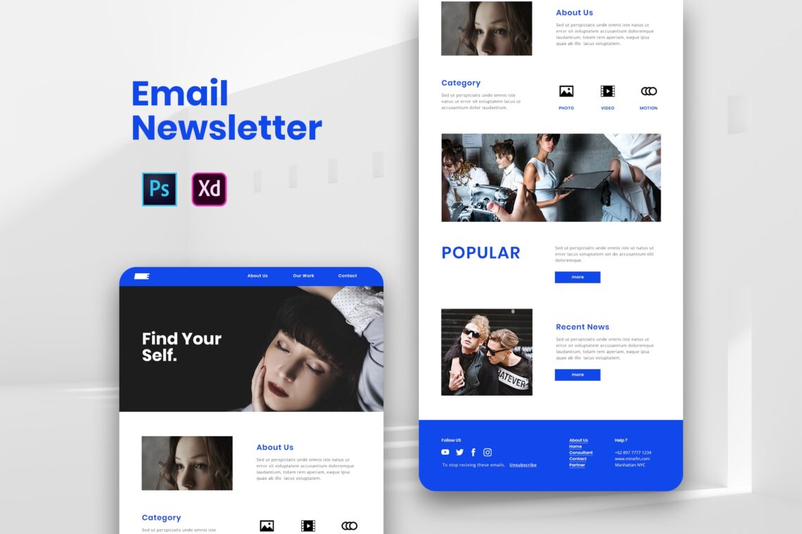 Creative Digital Studio Email Newsletter Ui Creative