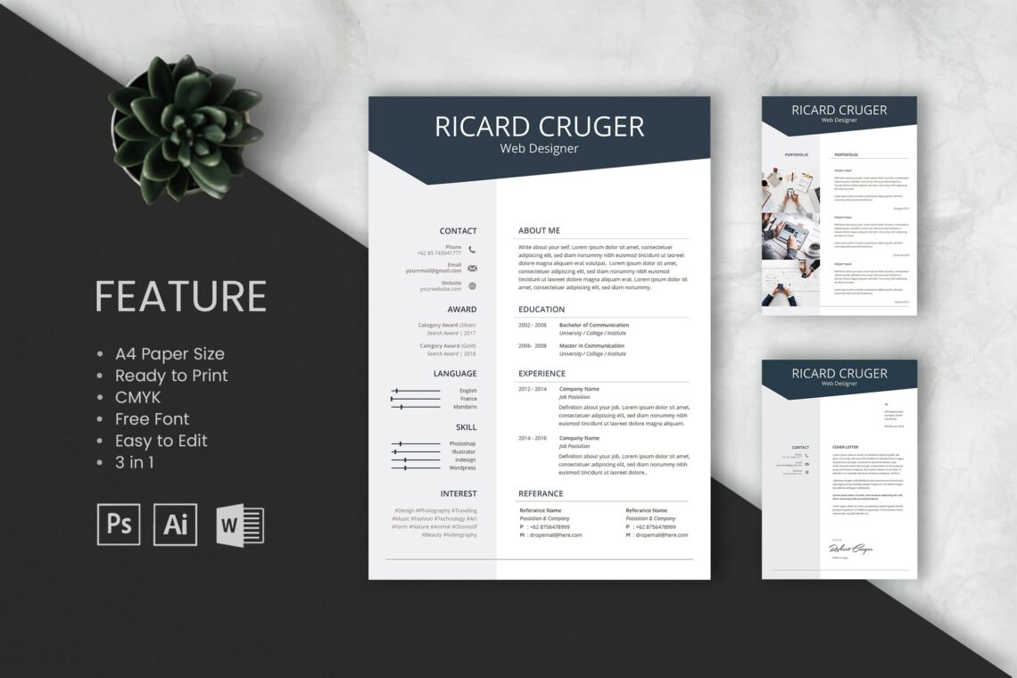 Cv Resume Web Designer Profile