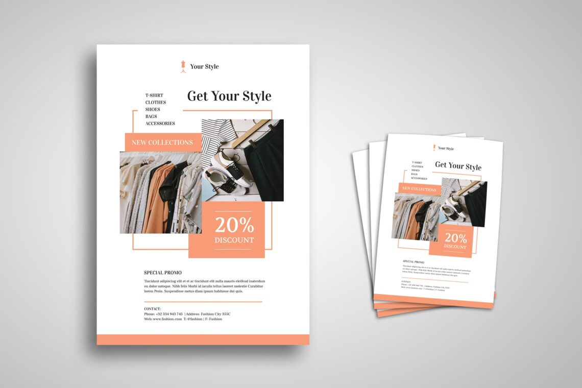 Flyer Template Clothing Store Discount