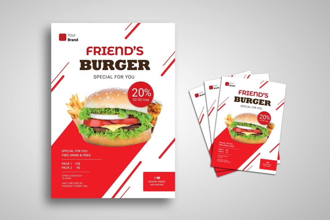 Flyer Template – Delivery Food – UI Creative For Delivery Flyer Template