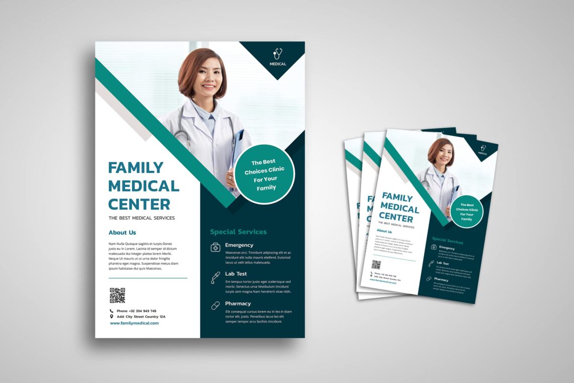 Flyer Template Family Medical Center UI Creative