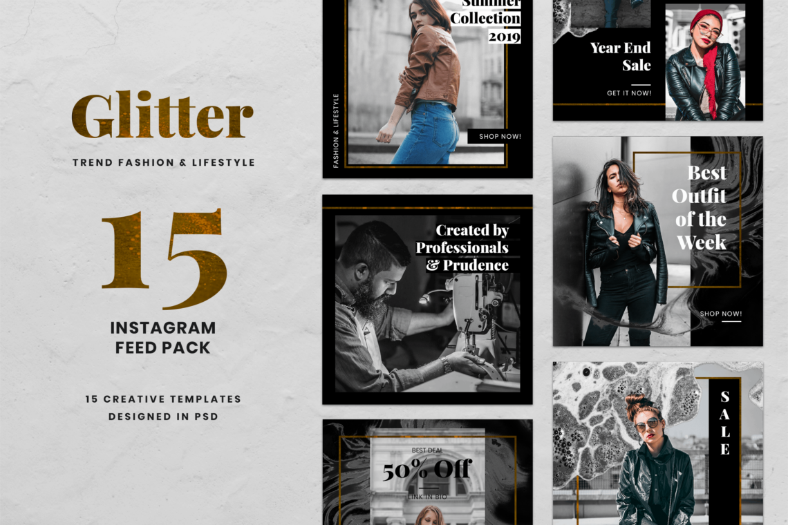 Instagram Banner – Glitter Fashion Theme