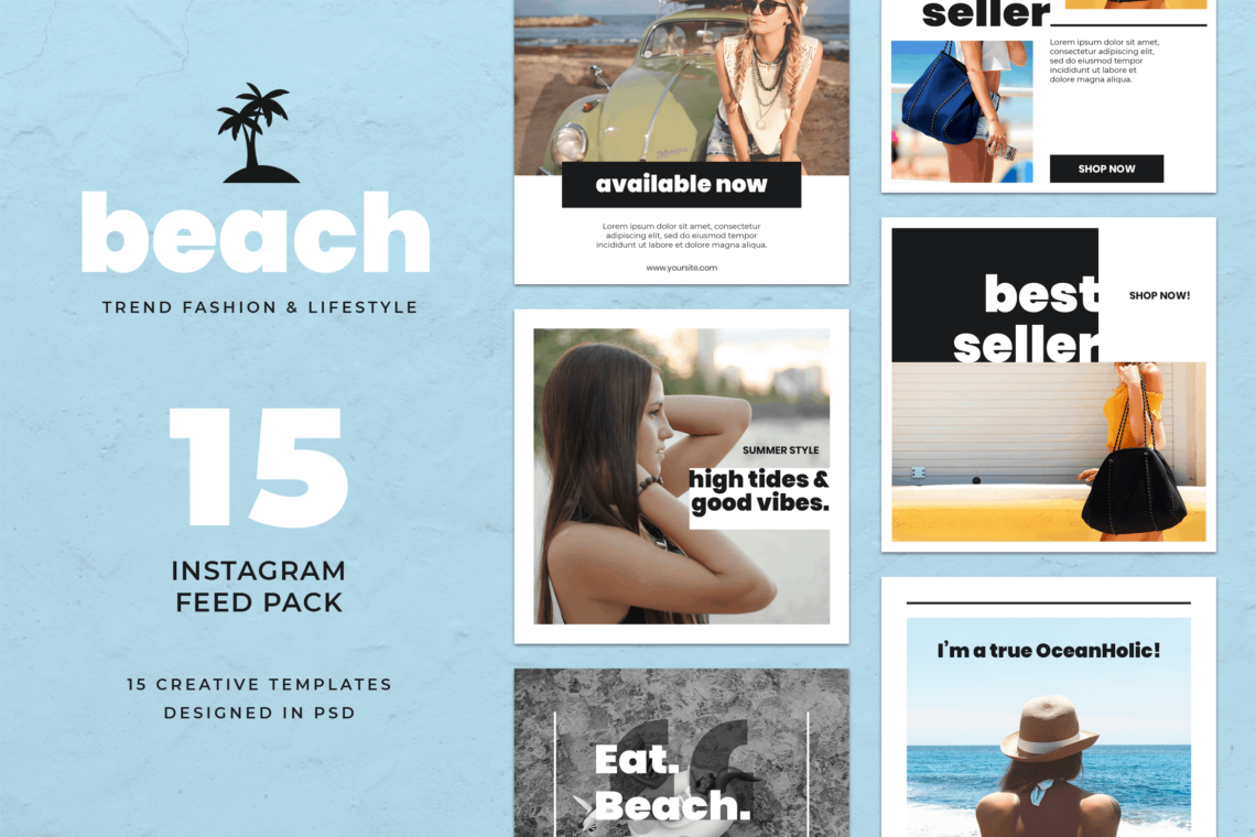 Instagram Banner – Beach Fashion Theme