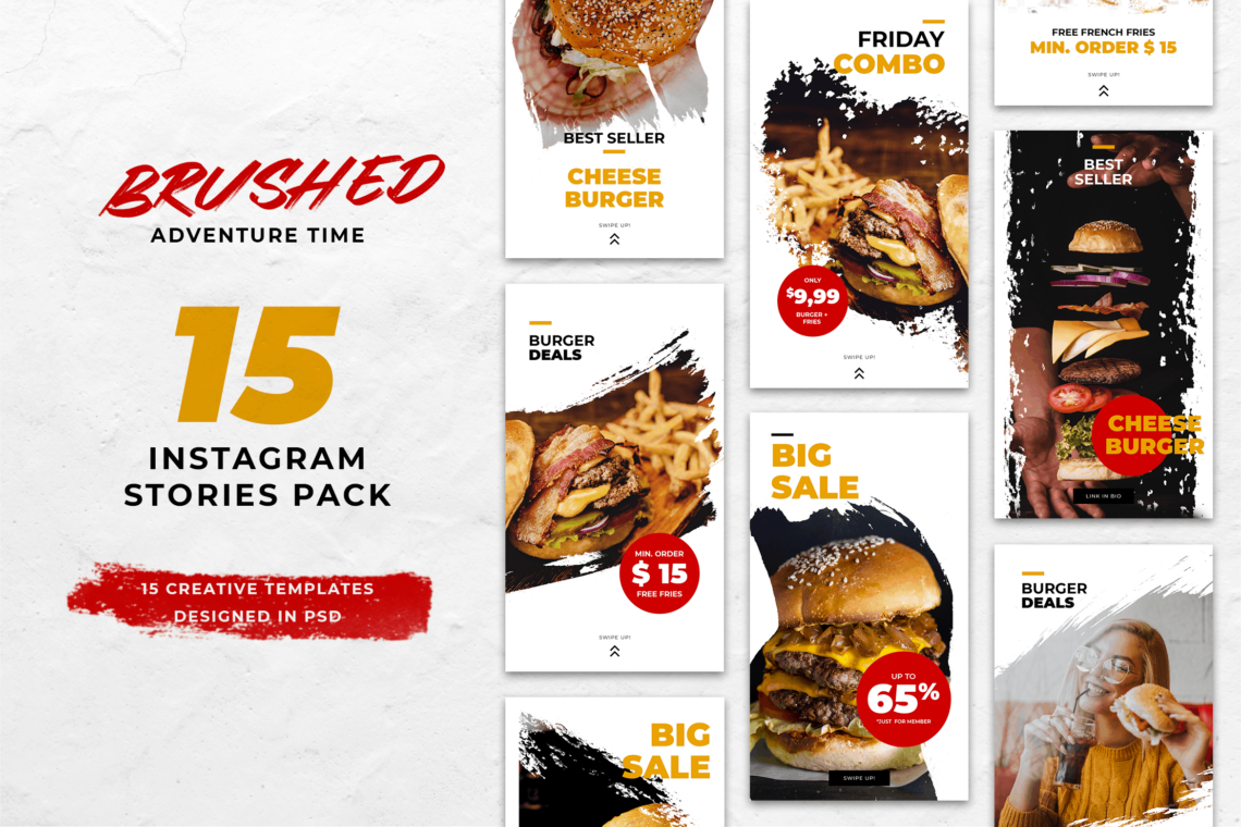 Instagram Stories – Burger Theme