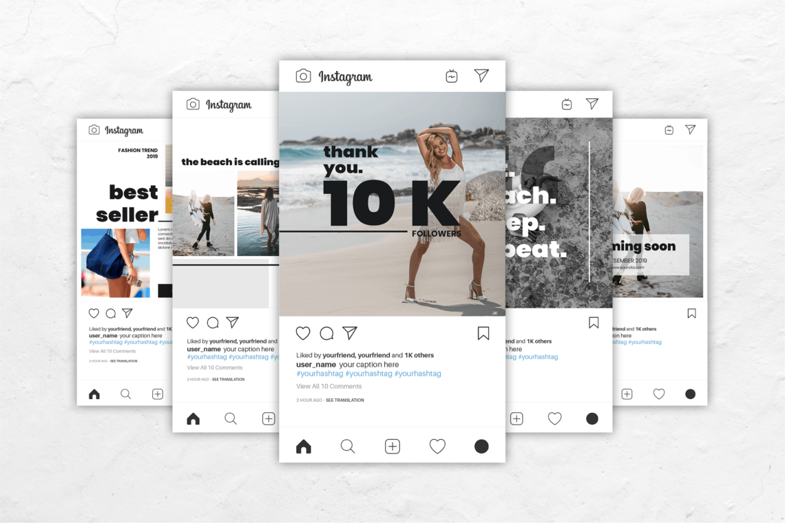 Instagram Template - Beach Fashion Theme