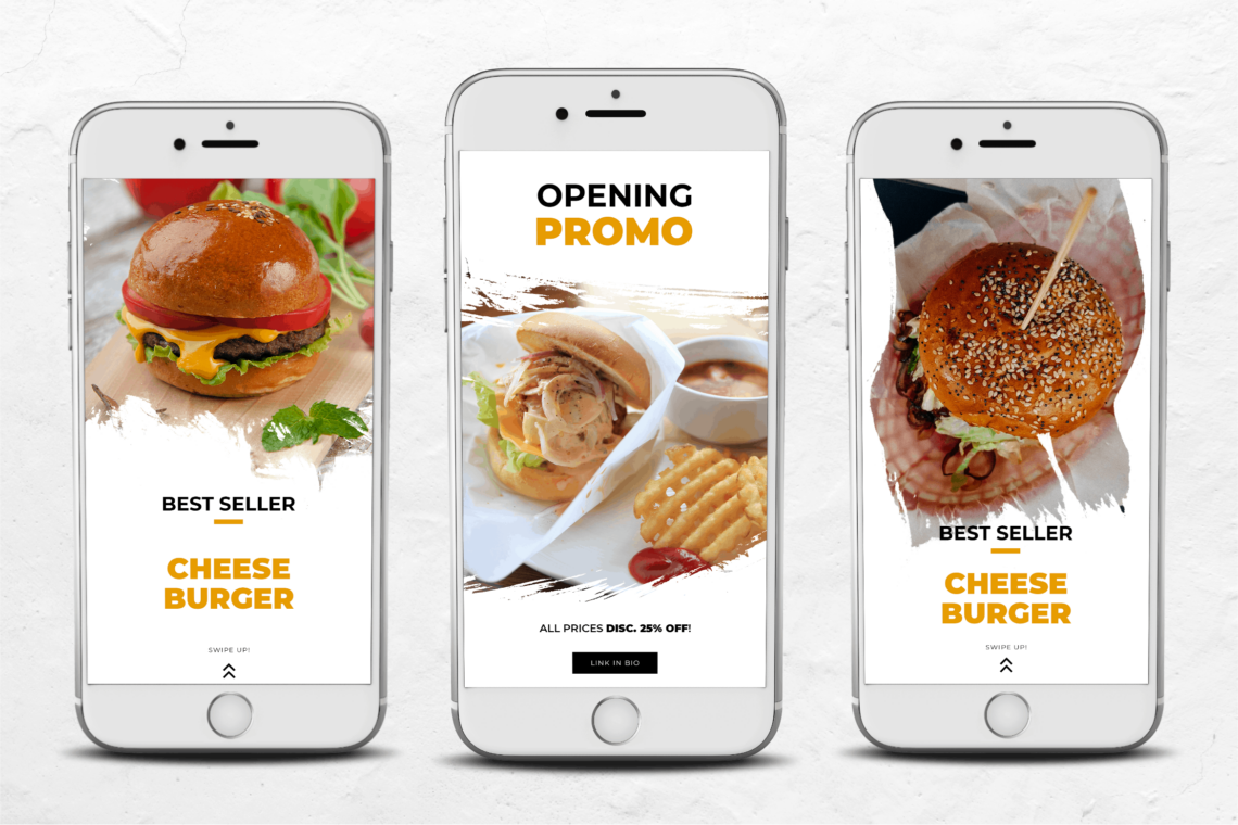 Instagram Stories - Burger Theme