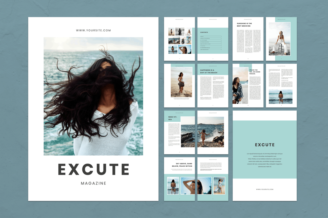 magazine template scribus