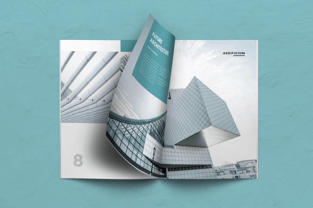 Magazine Template – Building Design UI Creative