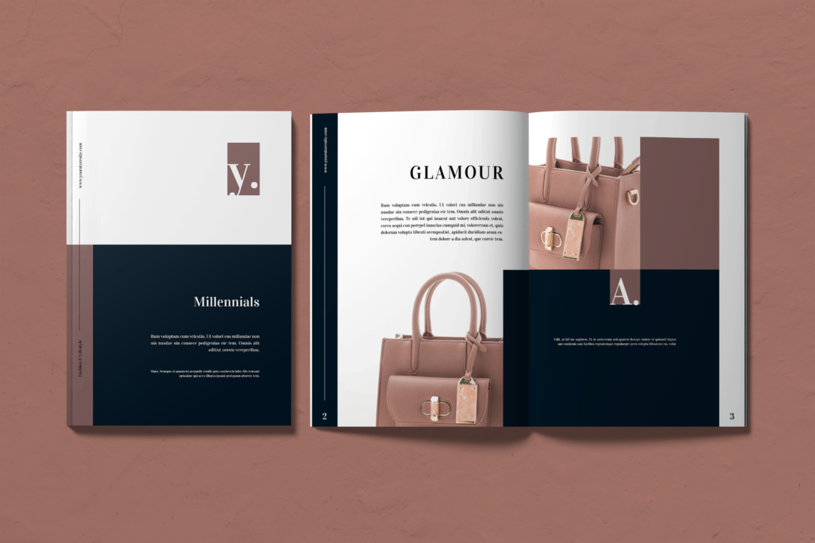 Magazine Template - Glamour Bags