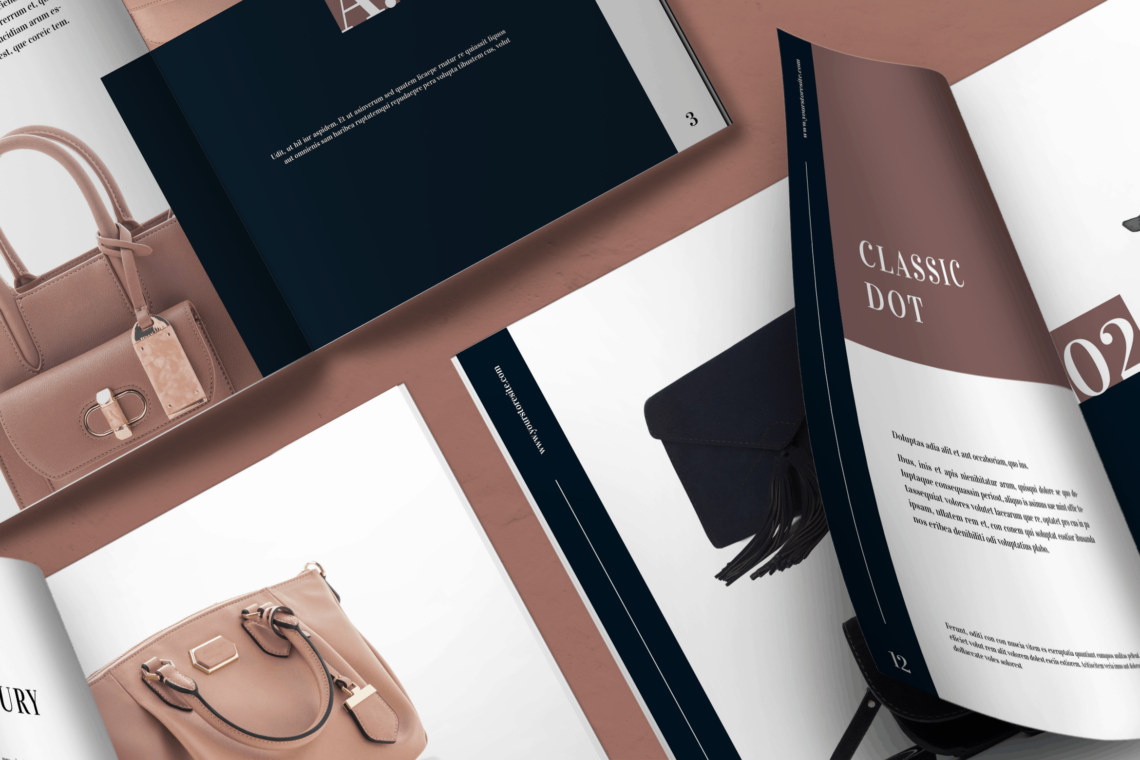 Magazine Template - Glamour Bags