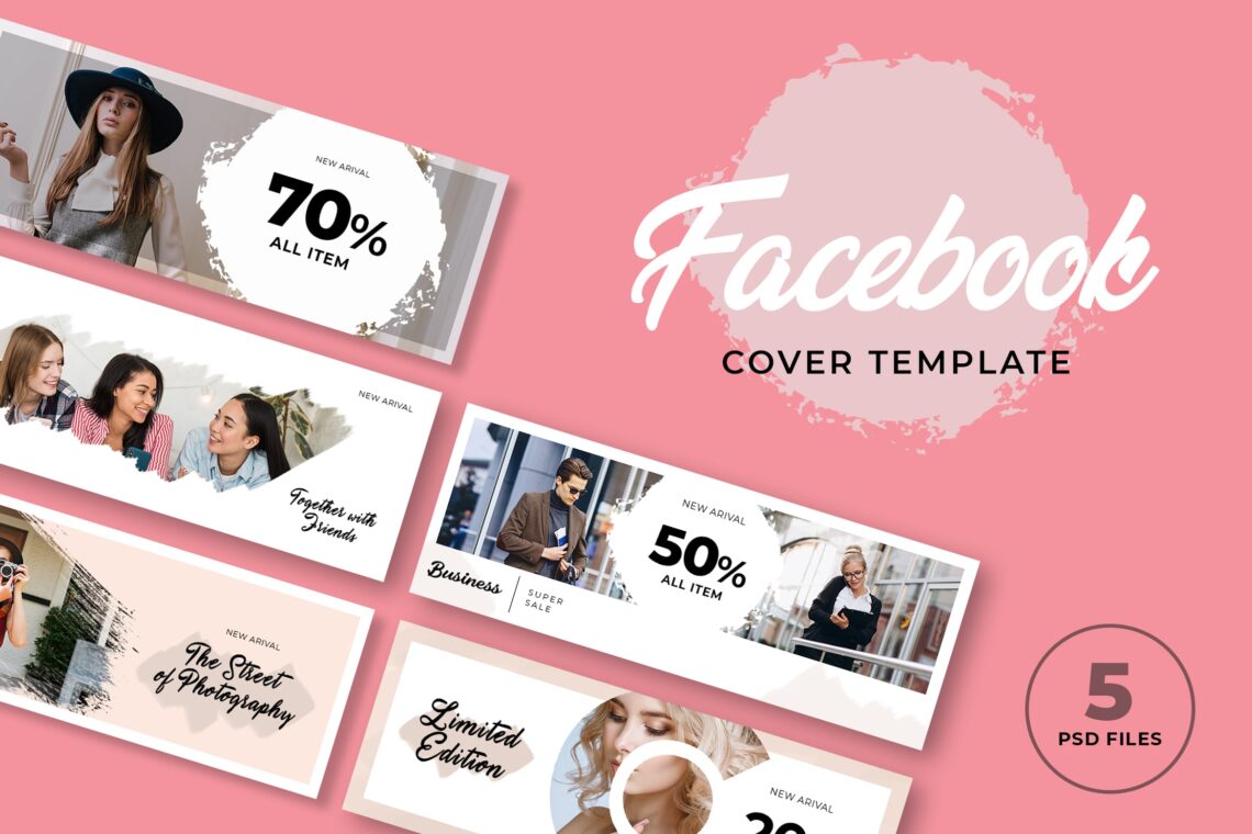 cover facebook fashion pink