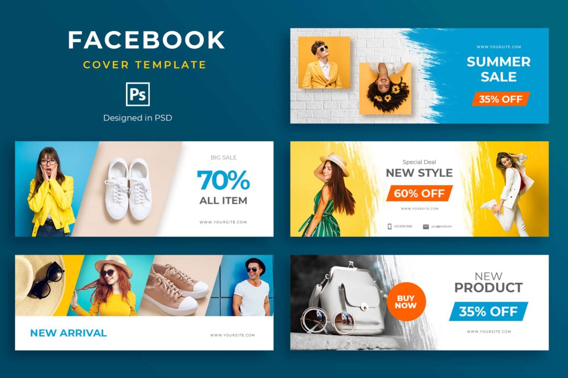 facebook cover photo template psd