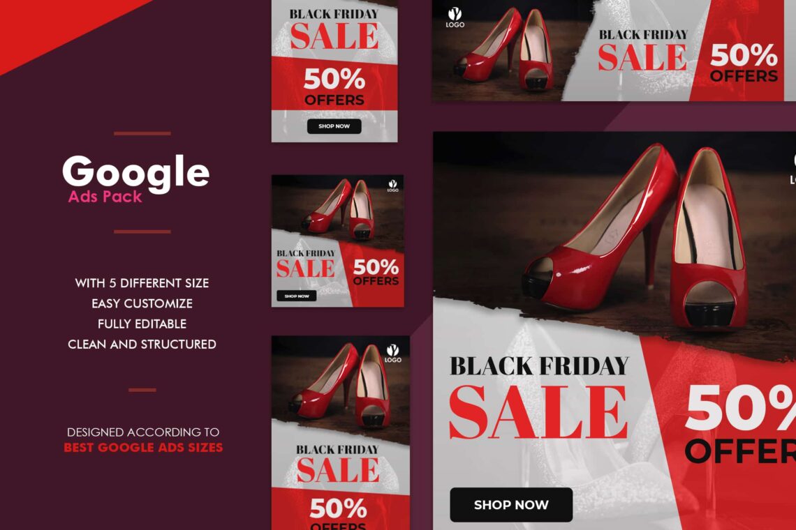 Google Ads Web Banner - Women Shoes Sale