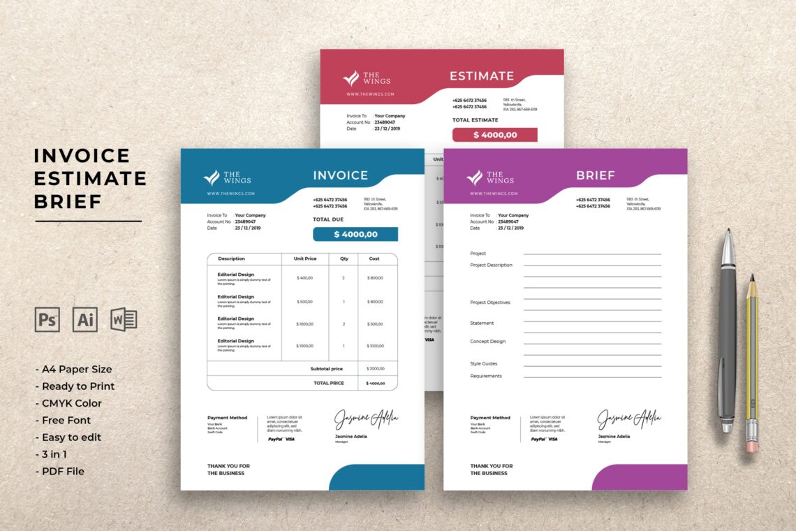 Invoice - Graphic Design Project