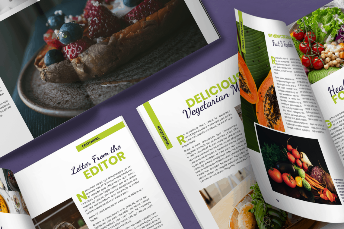 Magazine Template - Food & Beverage