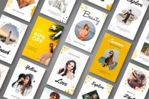 Pinterest Template – Beach Explore Post - UI Creative