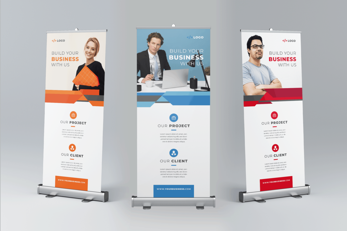corporate pull up banner