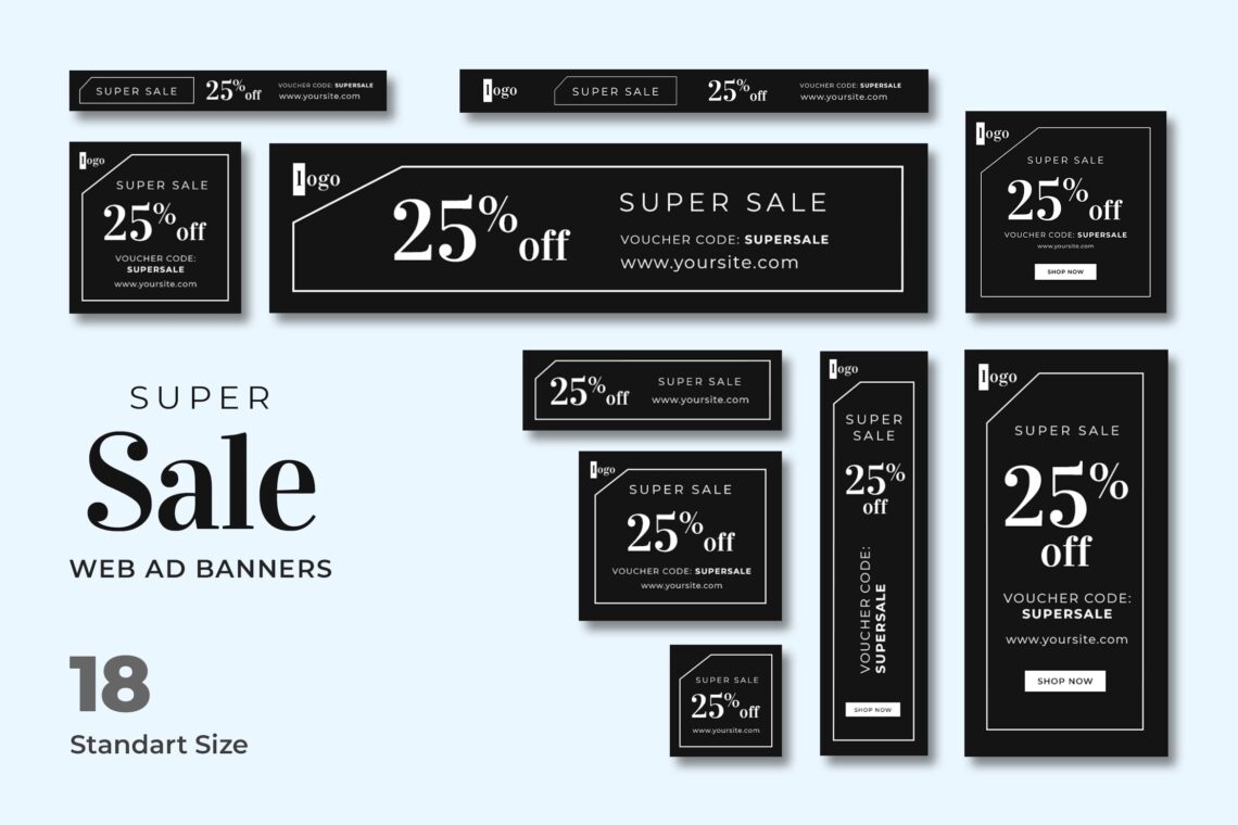 Web Banner Super Sale Voucher