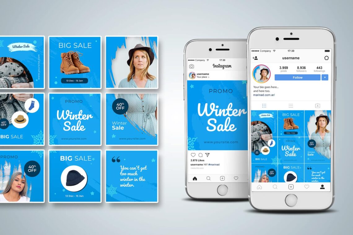 Instagram Puzzle - Winter Sale Fashion