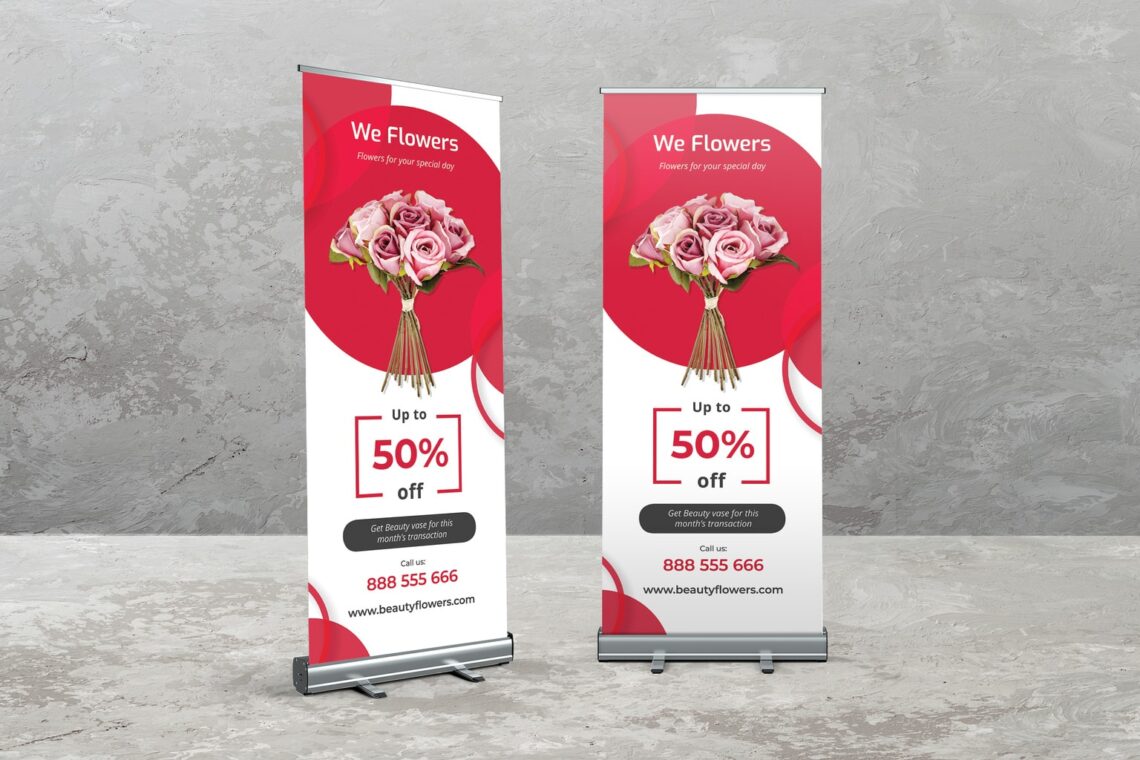 Roll Up Banner - Special Flower Shop