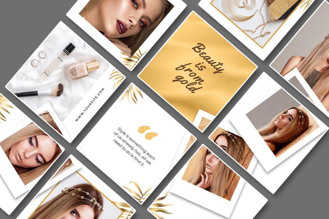 instagram puzzle – gold makeup 3