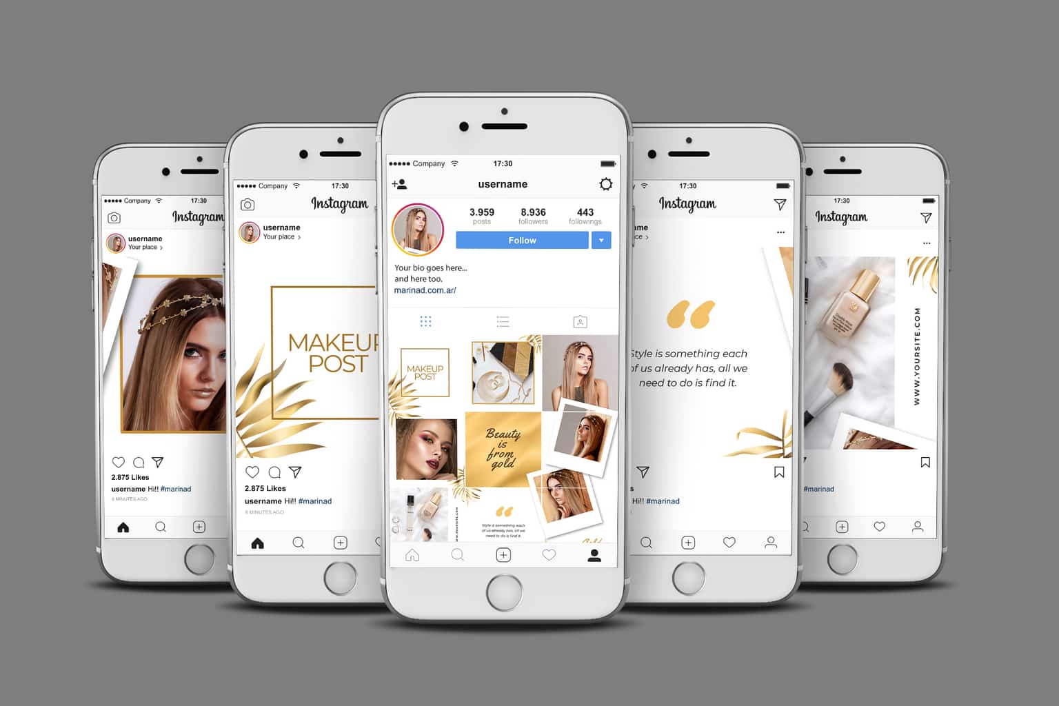 instagram puzzle – gold makeup 4
